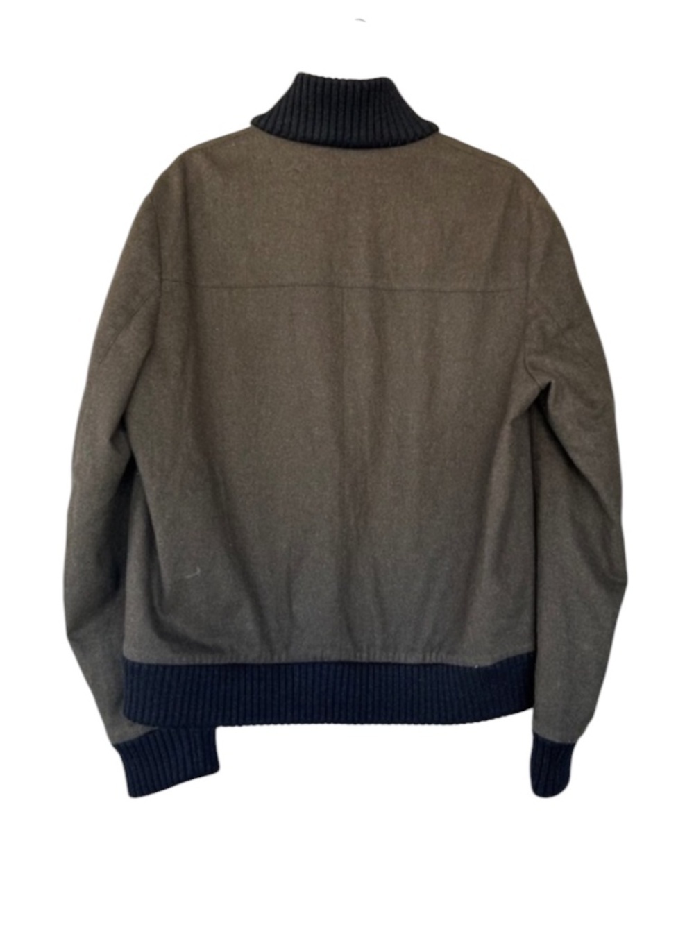 Hugo Men's Green Bomber Jacket Cashmere Wool Zip up Size XL - Picture 11 of 11